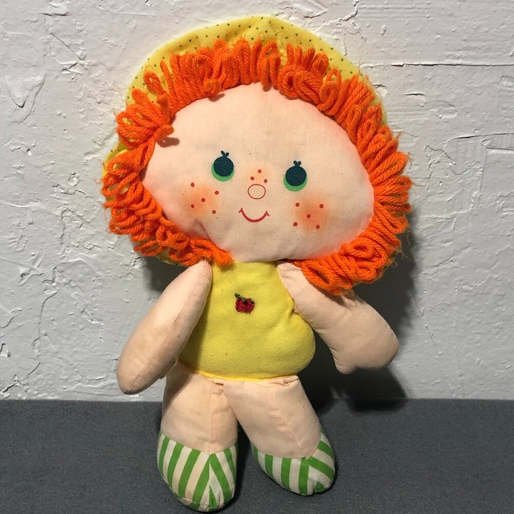Apple Dumpling Rag Doll Strawberry Shortcake Vintage Retro 80s